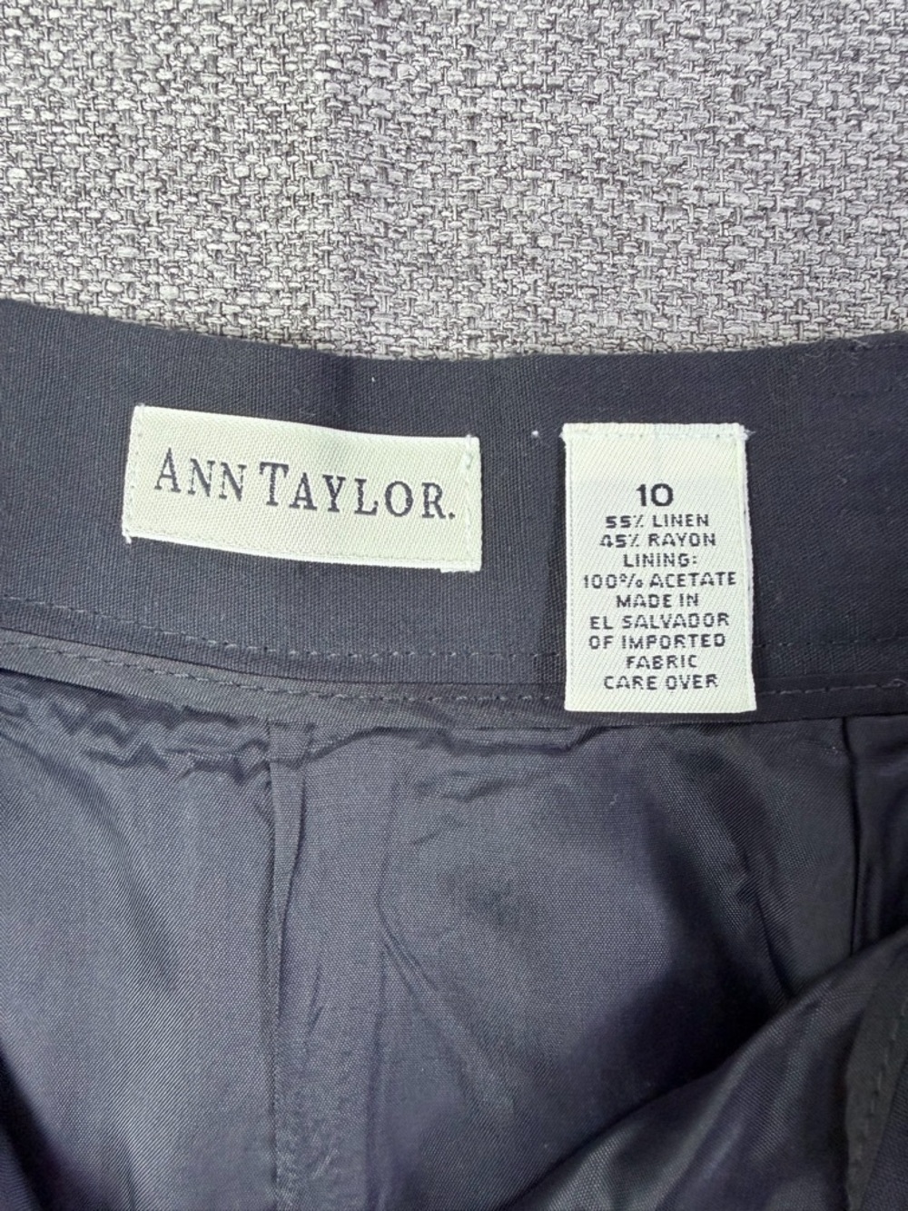 Ann Taylor Charcoal Black Pleated Bermuda Shorts - Picture 3 of 11